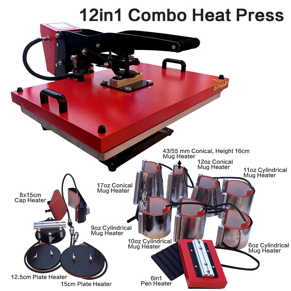 Heatpress XY-008E Combo  clamshell,