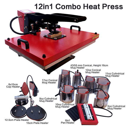 Heatpress XY-008E Combo  clamshell,