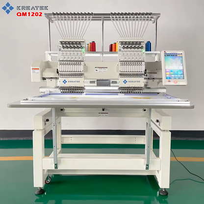 Kreatek QM 1202, 2 head industrial embroiderymachine