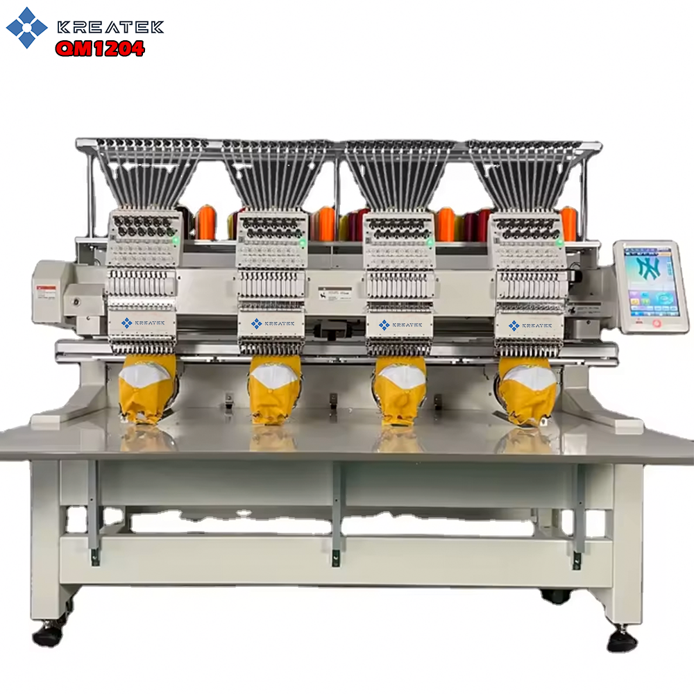 Kreatek QM1204, 4 head industrial embroiderymachine