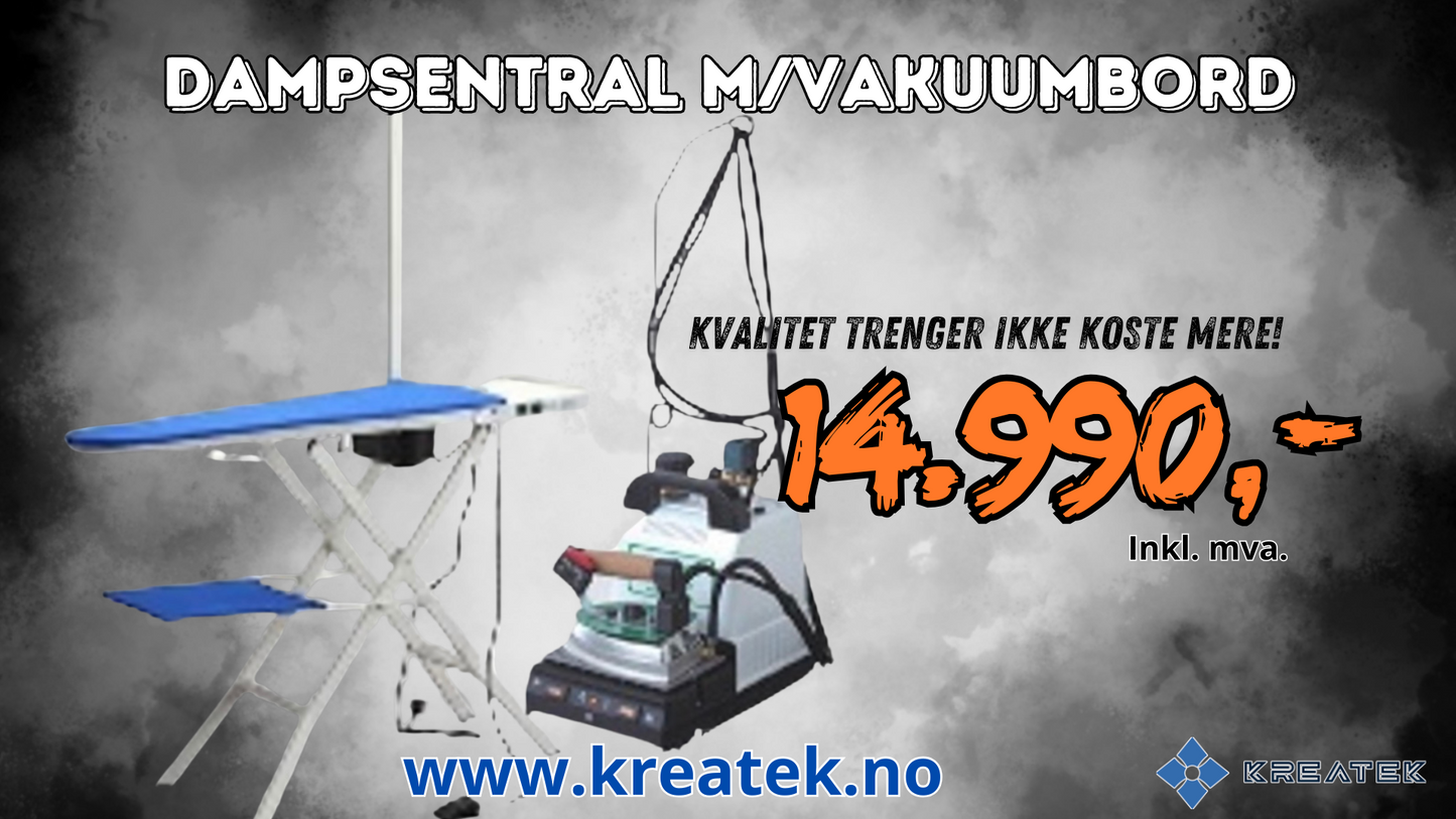 Kreatek Ironing Station with Steam & Vacuum Table