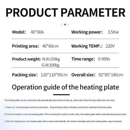 Kreatek GS-QD2, 40x60 2x Heatpress